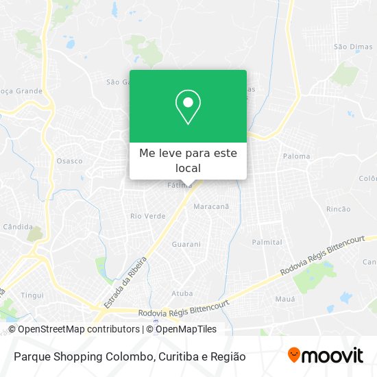 Parque Shopping Colombo mapa