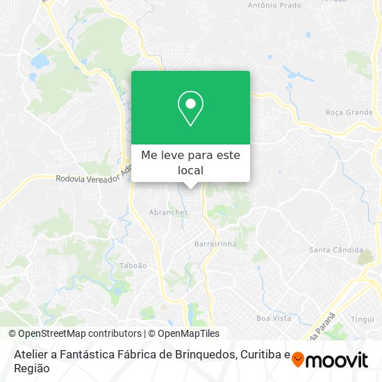 Atelier a Fantástica Fábrica de Brinquedos mapa