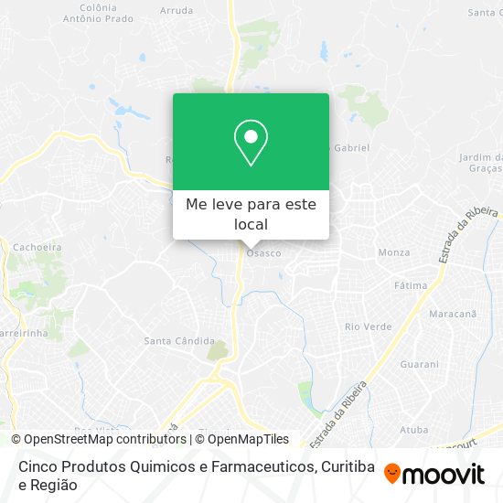 Cinco Produtos Quimicos e Farmaceuticos mapa