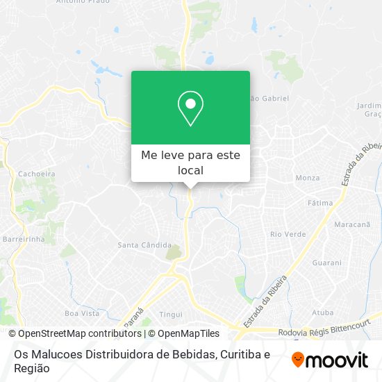 Os Malucoes Distribuidora de Bebidas mapa