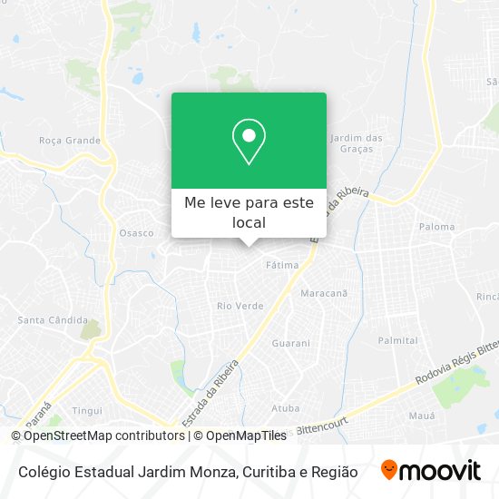 Colégio Estadual Jardim Monza mapa