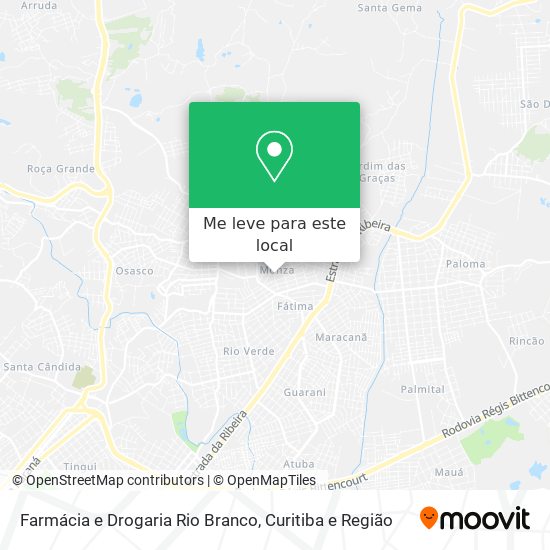 Farmácia e Drogaria Rio Branco mapa