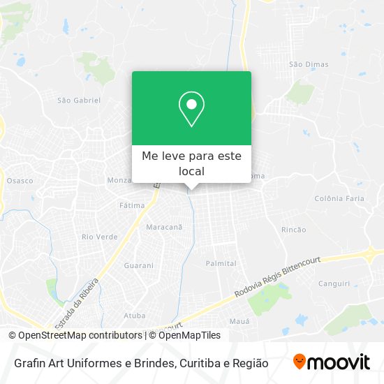 Grafin Art Uniformes e Brindes mapa