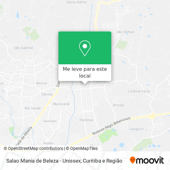 Salao Mania de Beleza - Unissex mapa
