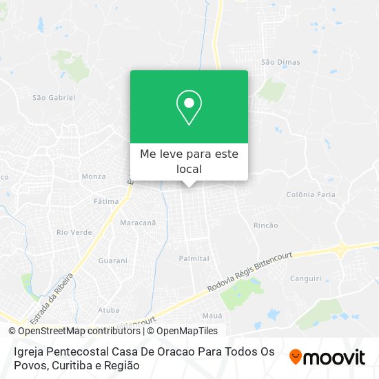 Igreja Pentecostal Casa De Oracao Para Todos Os Povos mapa