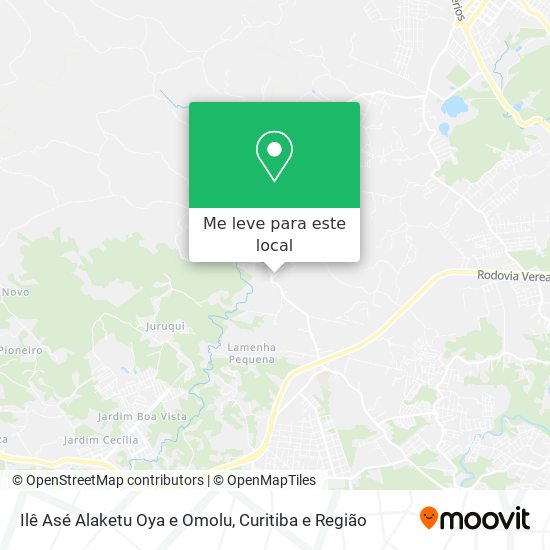 Ilê Asé Alaketu Oya e Omolu mapa