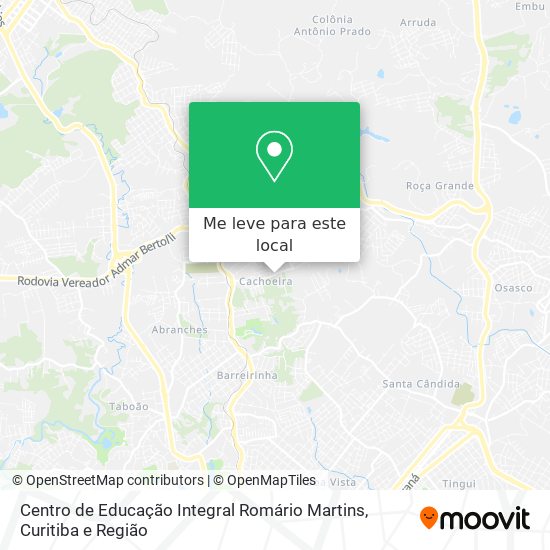 Centro de Educação Integral Romário Martins mapa