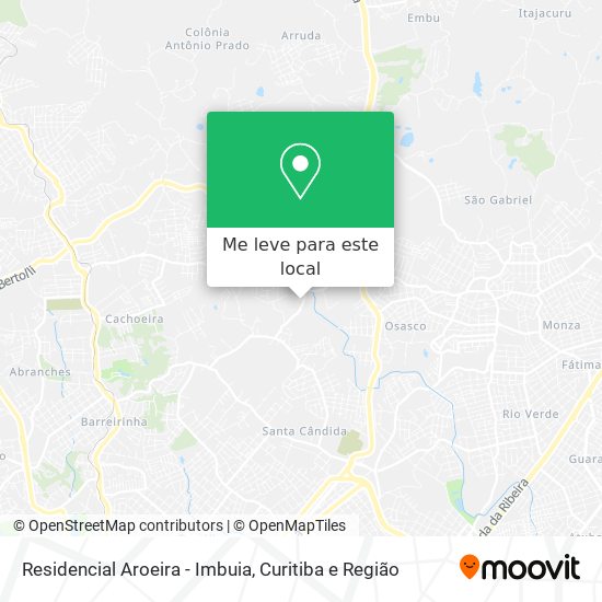 Residencial Aroeira - Imbuia mapa
