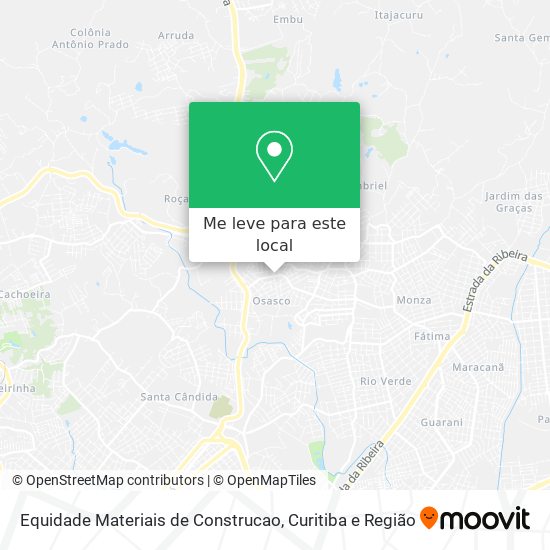 Equidade Materiais de Construcao mapa