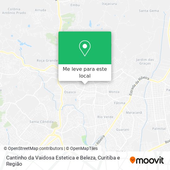 Cantinho da Vaidosa Estetica e Beleza mapa