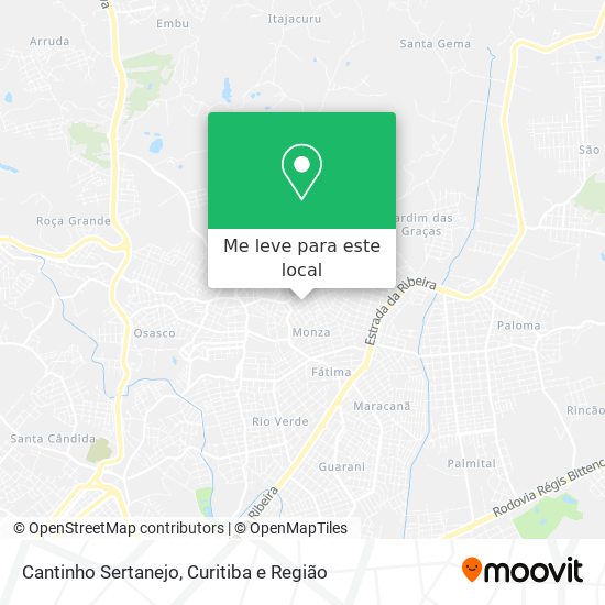 Cantinho Sertanejo mapa