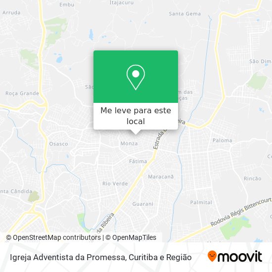Igreja Adventista da Promessa mapa