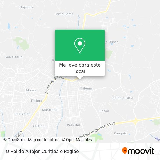 O Rei do Alfajor mapa