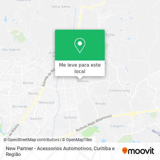 New Partner - Acessorios Automotivos mapa