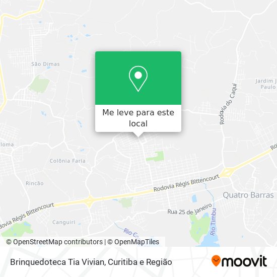 Brinquedoteca Tia Vivian mapa