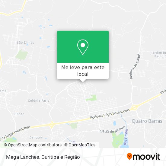 Mega Lanches mapa
