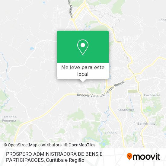 PROSPERO ADMINISTRADORA DE BENS E PARTICIPACOES mapa