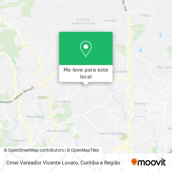 Cmei Vereador Vicente Lovato mapa