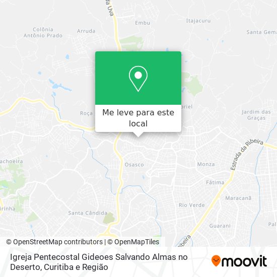 Igreja Pentecostal Gideoes Salvando Almas no Deserto mapa