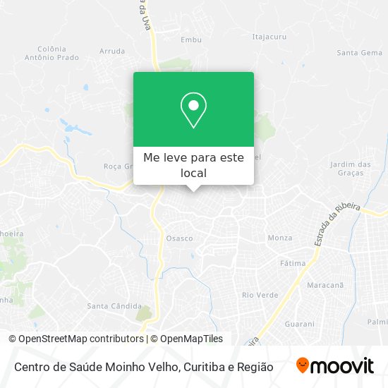 Centro de Saúde Moinho Velho mapa