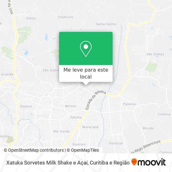 Xatuka Sorvetes Milk Shake e Açaí mapa