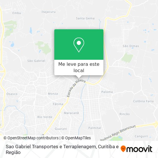 Sao Gabriel Transportes e Terraplenagem mapa