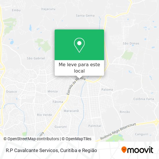 R.P Cavalcante Servicos mapa