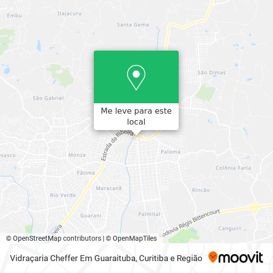Vidraçaria Cheffer Em Guaraituba mapa