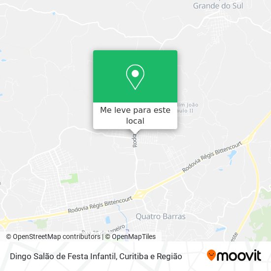 Dingo Salão de Festa Infantil mapa