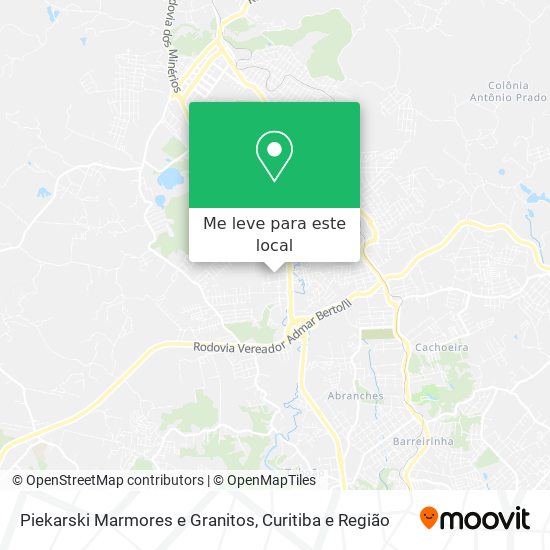 Piekarski Marmores e Granitos mapa