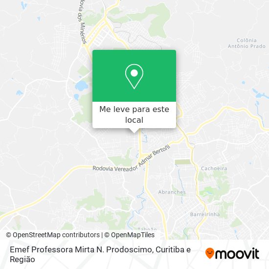 Emef Professora Mirta N. Prodoscimo mapa