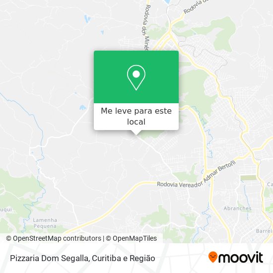 Pizzaria Dom Segalla mapa