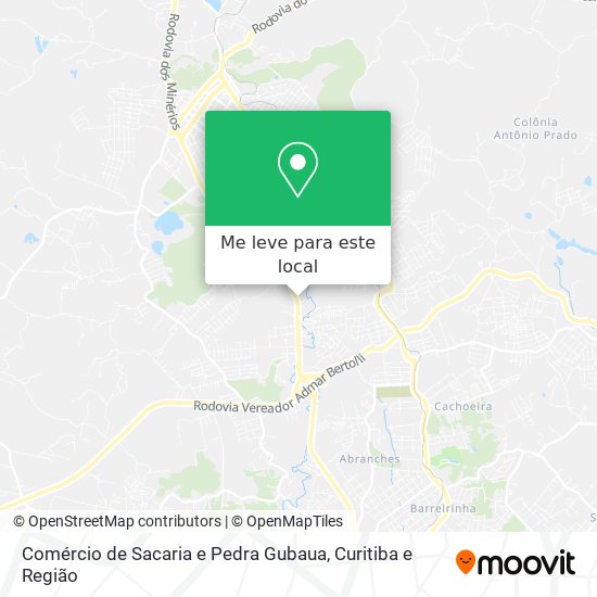 Comércio de Sacaria e Pedra Gubaua mapa