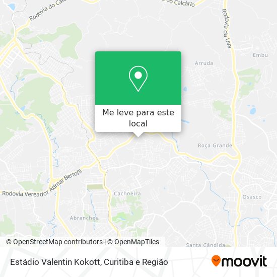 Estádio Valentin Kokott mapa