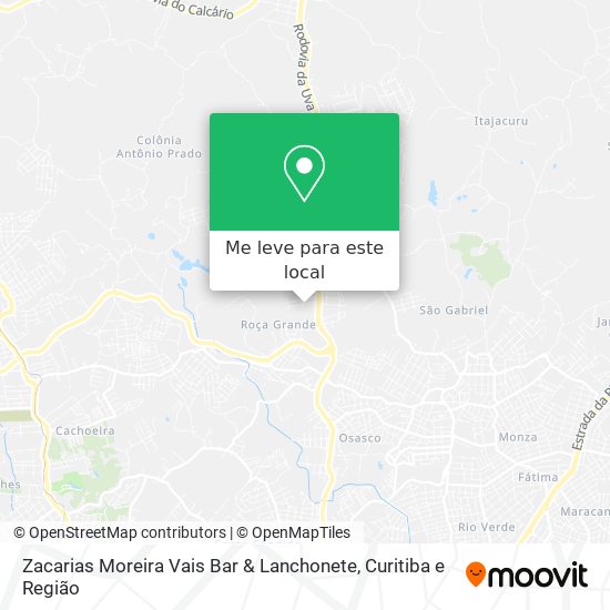 Zacarias Moreira Vais Bar & Lanchonete mapa