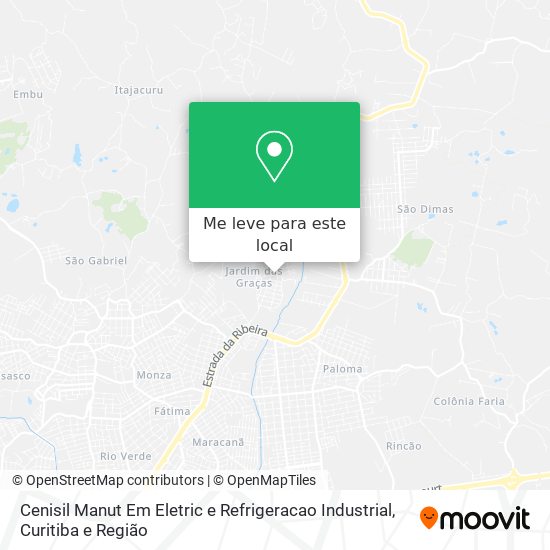 Cenisil Manut Em Eletric e Refrigeracao Industrial mapa