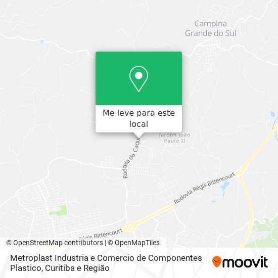 Metroplast Industria e Comercio de Componentes Plastico mapa