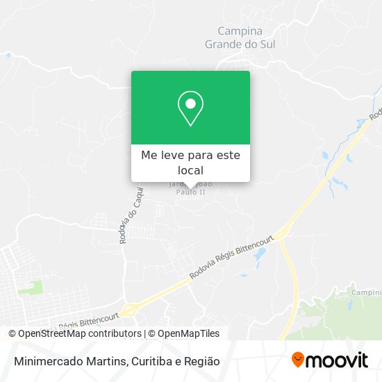 Minimercado Martins mapa