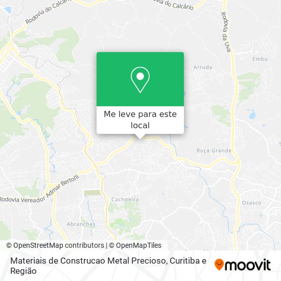 Materiais de Construcao Metal Precioso mapa