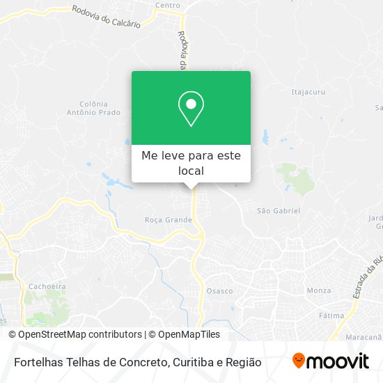 Fortelhas Telhas de Concreto mapa