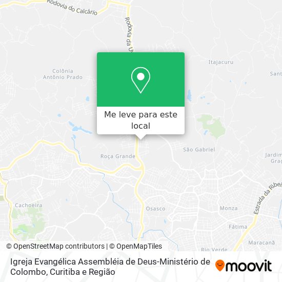 Igreja Evangélica Assembléia de Deus-Ministério de Colombo mapa