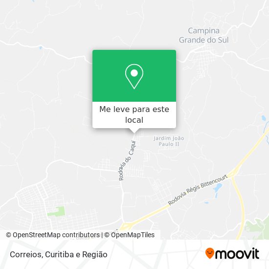 Correios mapa