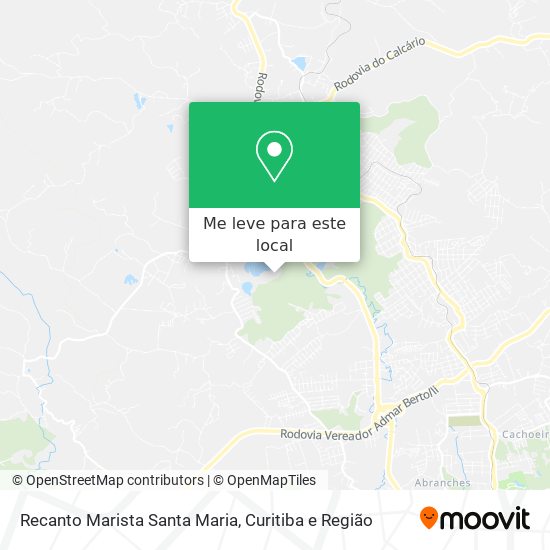 Recanto Marista Santa Maria mapa