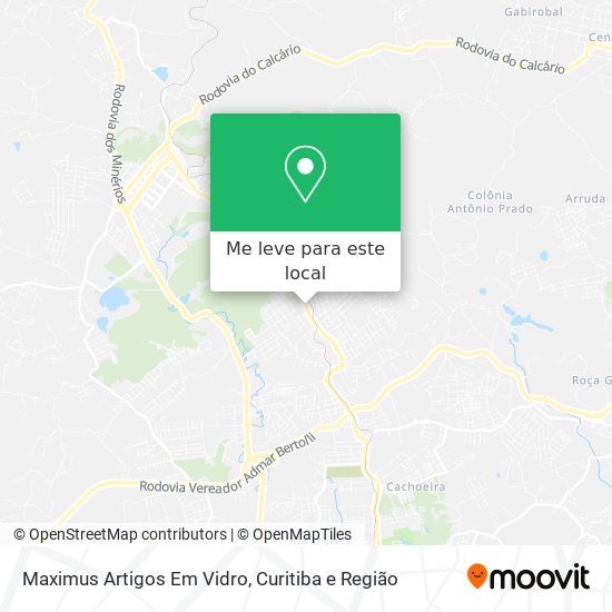 Maximus Artigos Em Vidro mapa