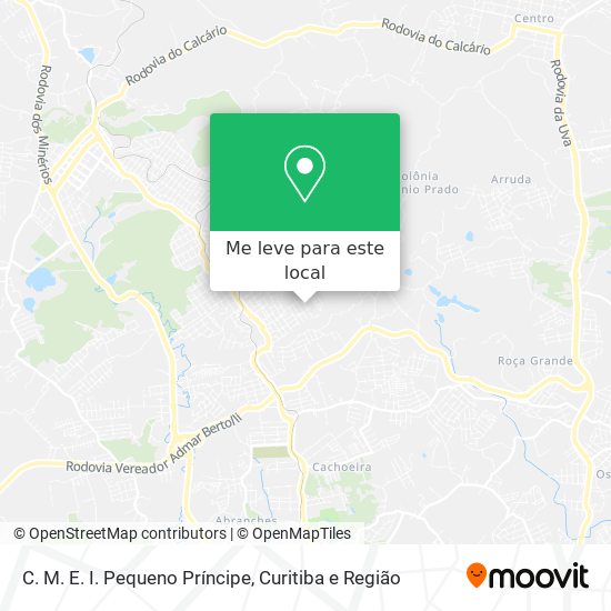 C. M. E. I. Pequeno Príncipe mapa