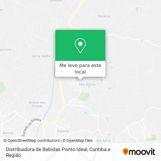 Distribuidora de Bebidas Ponto Ideal mapa