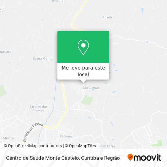 Centro de Saúde Monte Castelo mapa