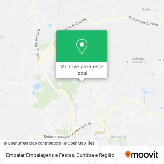 Embalar Embalagens e Festas mapa