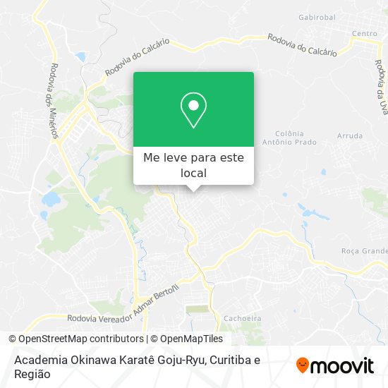 Academia Okinawa Karatê Goju-Ryu mapa