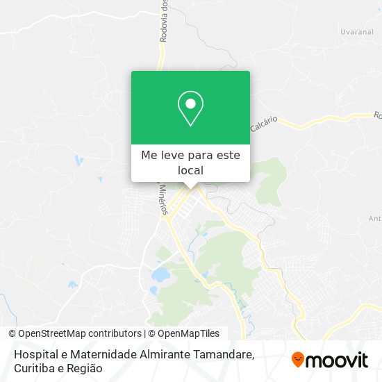 Hospital e Maternidade Almirante Tamandare mapa